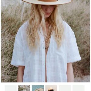 NWT Brixton Joana Strawrancher hat